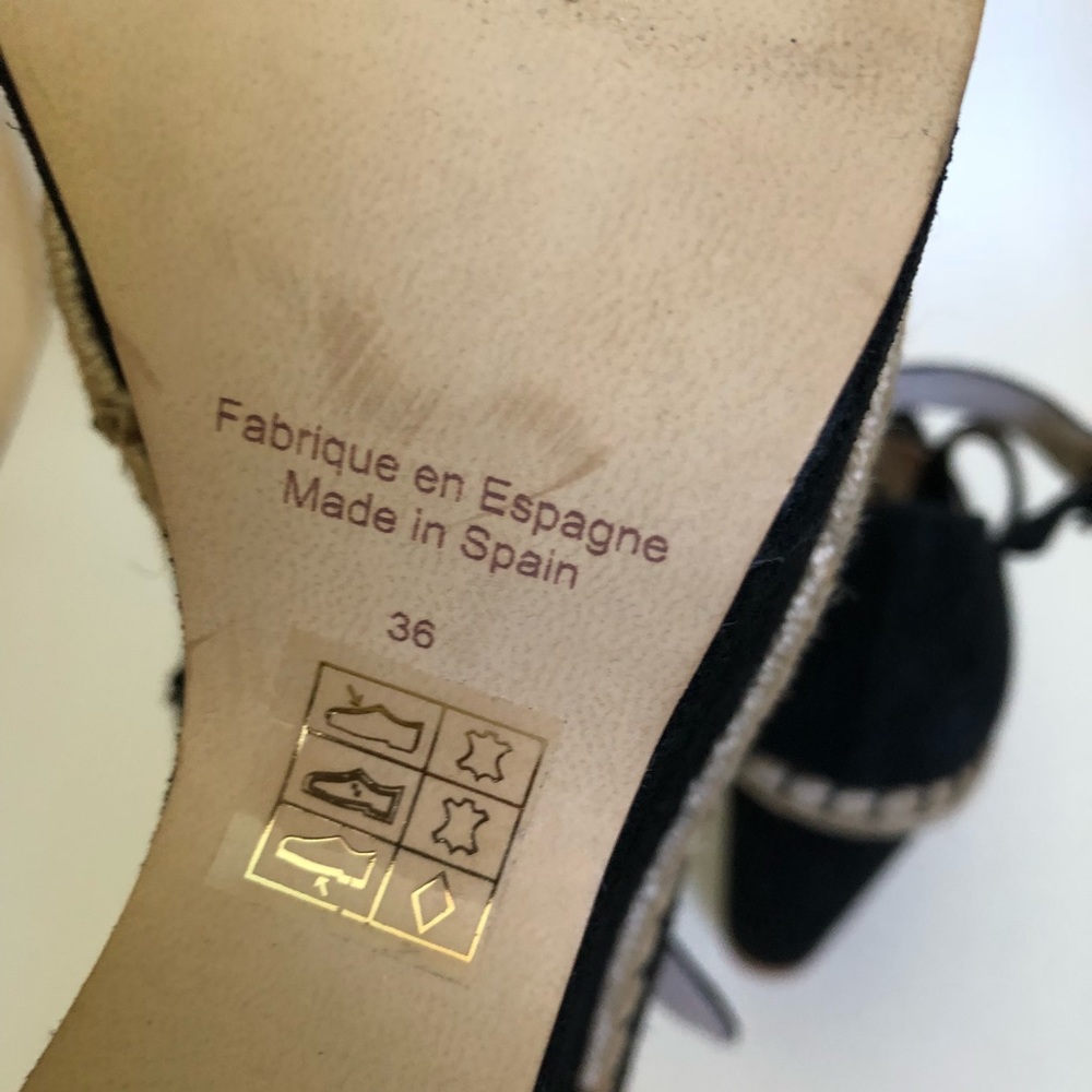 - Free People Terrace platform Sandal Wedge 36 Black - Picture 7 of 8
